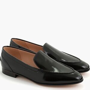 JCREW | black academy leather loafer